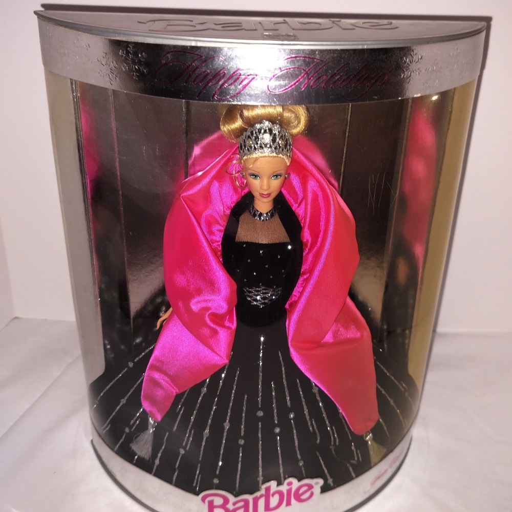 Barbie in Black Gown with Pink Shawl